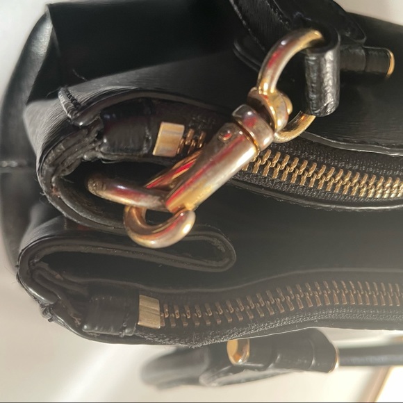 LAUREN RLL RALPH LAUREN black CROSSBODY / HAND LEATHER BAG. - Picture 13 of 13